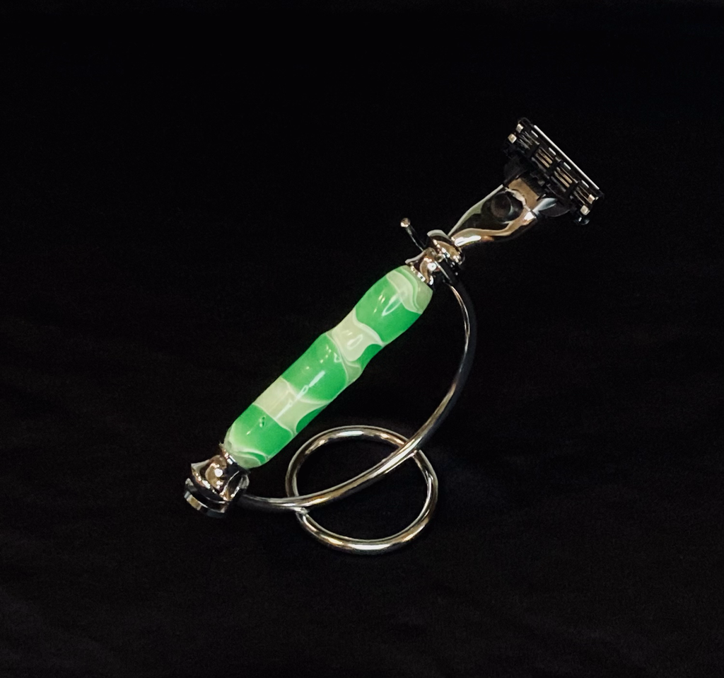 Electric Green Acrylic Razor - Valkryie