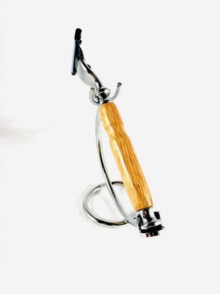 Antique French Oak Mach 3 Razor - Valkryie