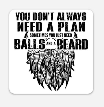 Balls and a Beard Vinyl Decal - Valkryie