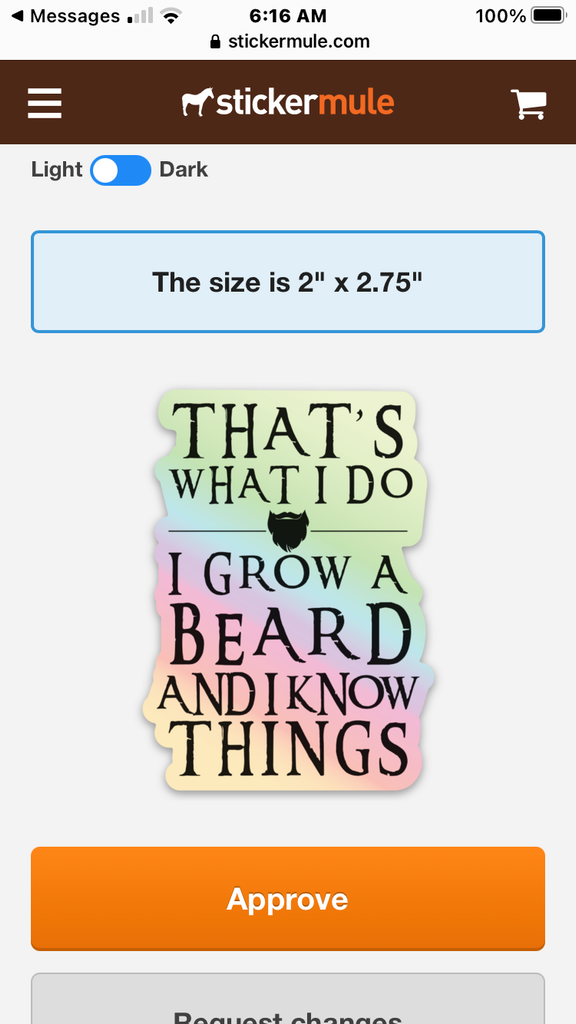 I Grow a Beard and I Know Things Holographic Decal - Valkryie