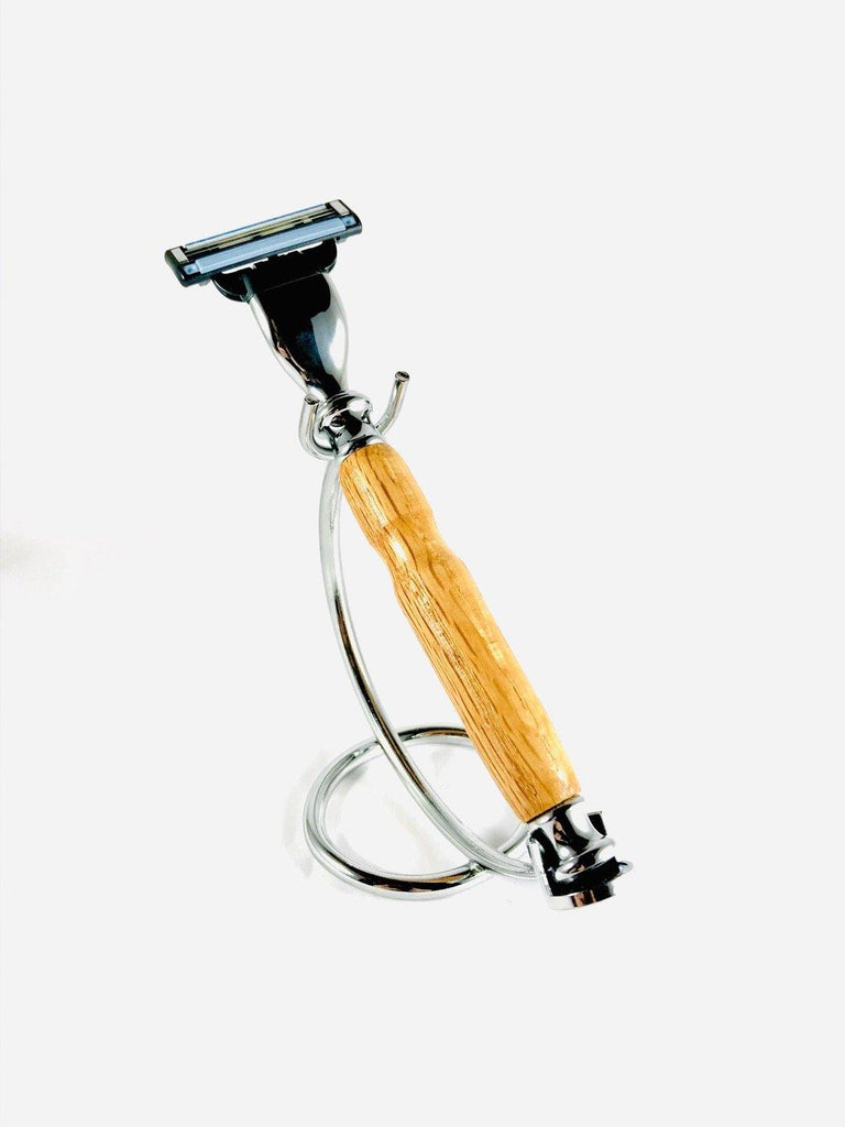 Antique French Oak Mach 3 Razor - Valkryie