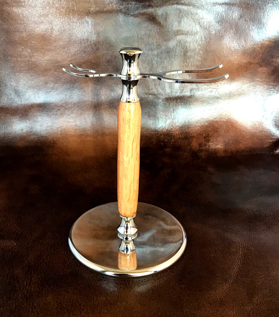 Red Oak Shave Brush & Razor Stand - Valkryie