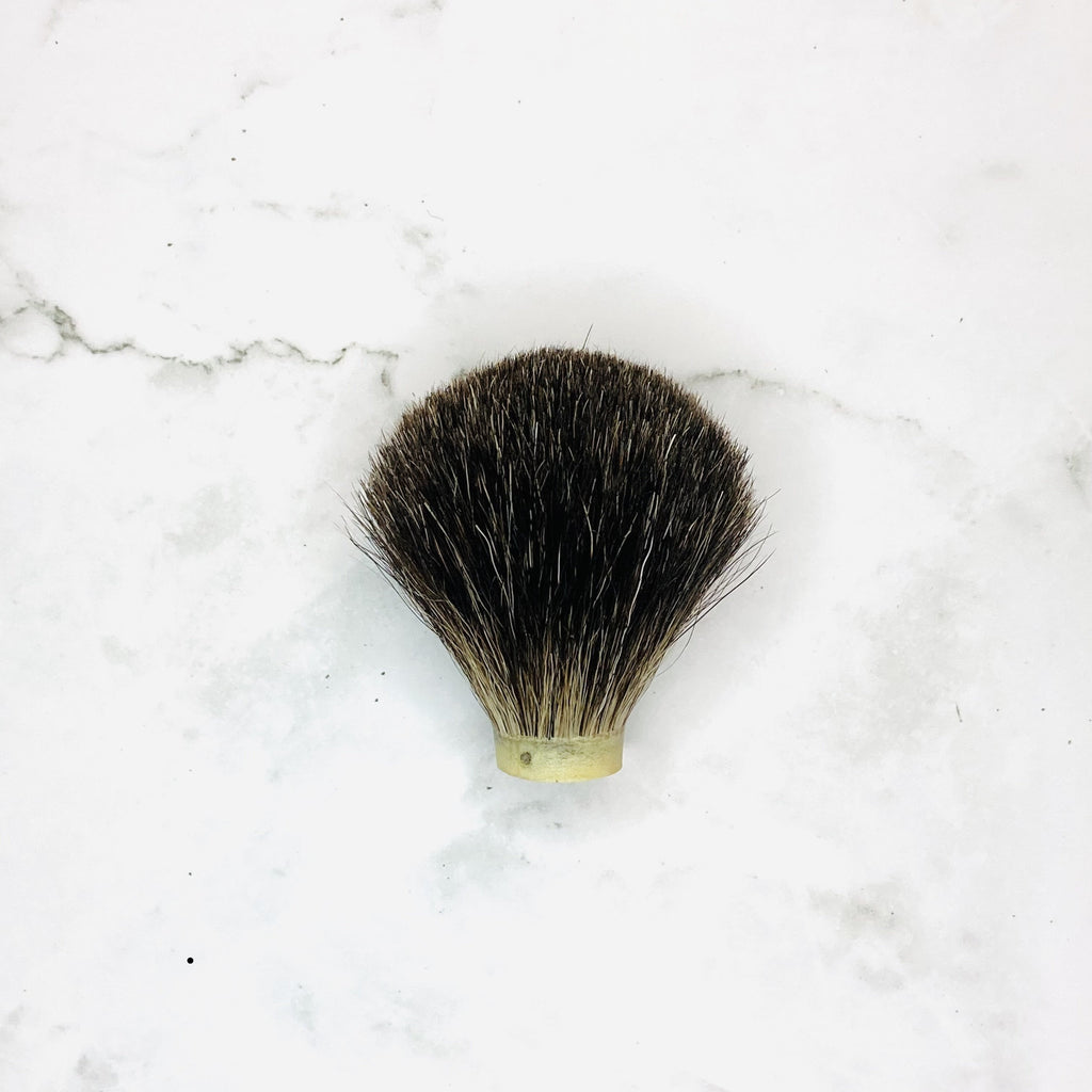 Black & White Ebony Shave Brush - Valkryie