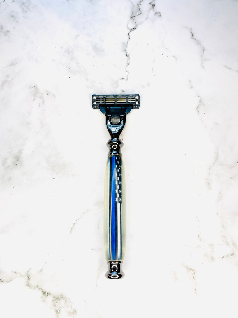 Thin Blue Line Flag Razor - Valkryie