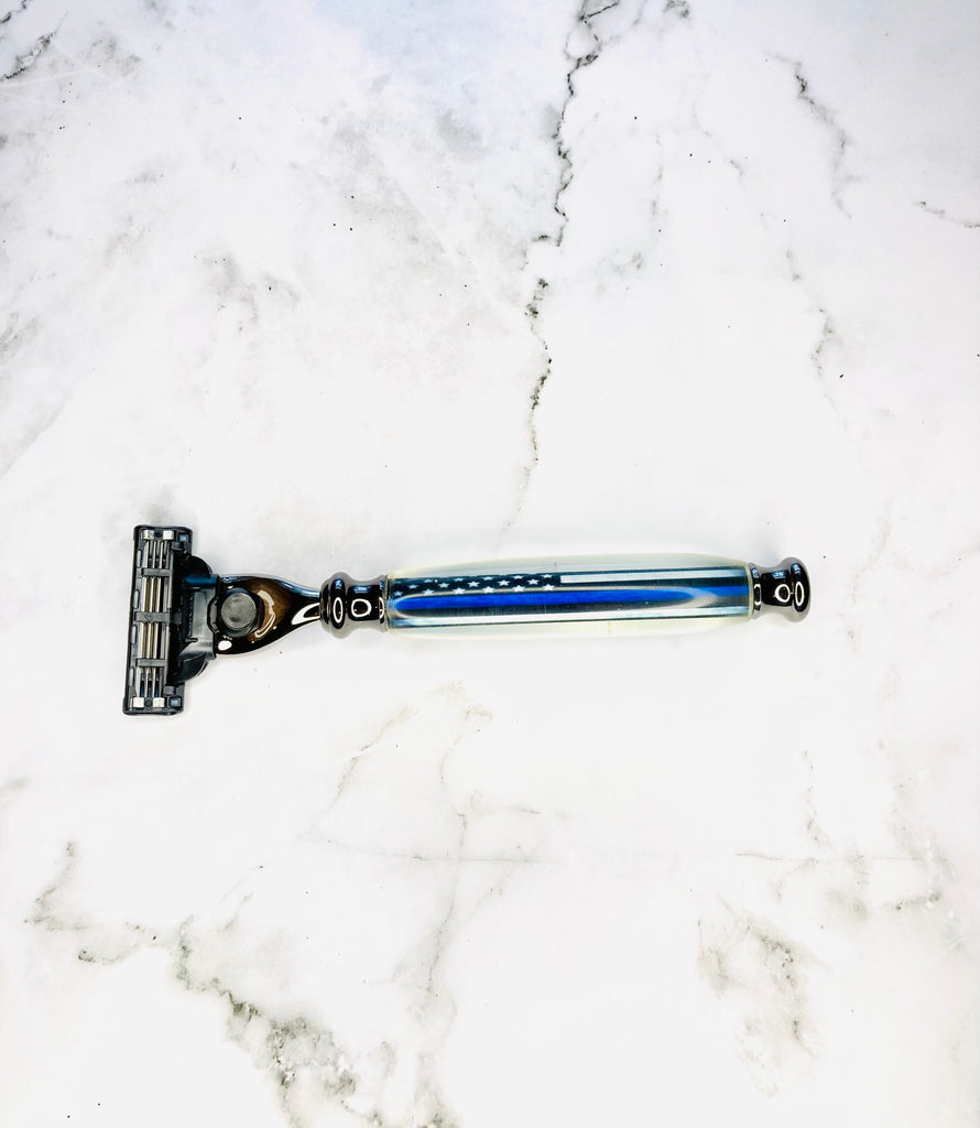 Thin Blue Line Flag Razor - Valkryie